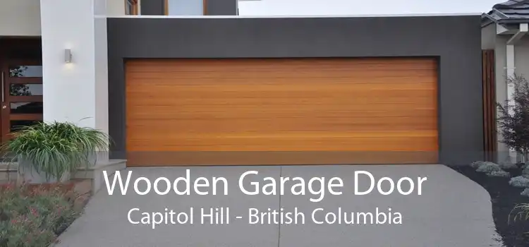 Wooden Garage Door Capitol Hill - British Columbia