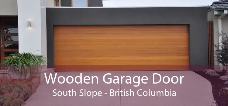Wooden Garage Door South Slope - British Columbia