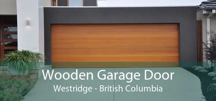 Wooden Garage Door Westridge - British Columbia